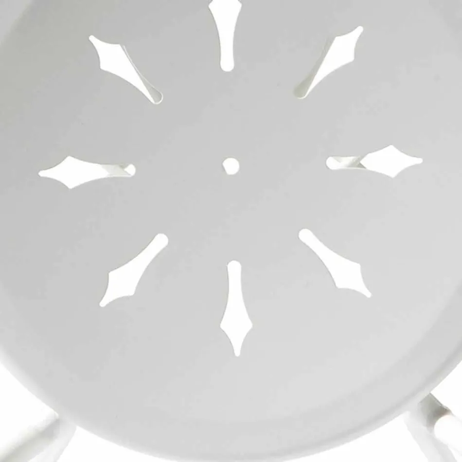 Stabelbar udendørs stol i metal fremstillet i Italien, 2 stykker - autoritet Viadurini