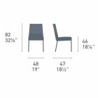 Indendørs eller udendørs stabelbar stol i polypropylen fremstillet i Italien - Argo Viadurini