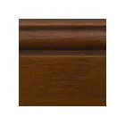 Stol i hvidt øko-læder og patineret kirsebærtræ Fremstillet i Italien - Dolomit Viadurini