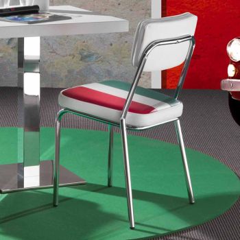 Øko-læderstol med italiensk flag af Banda design
