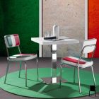 Øko-læderstol med italiensk flag af Banda design Viadurini