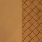 Øko-læderstol med dekoreret ryg og sort metalbase, 2 stykker - Nima Viadurini