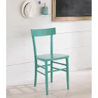 Moderne design 4-delt bøgetræ stol - Stella Viadurini