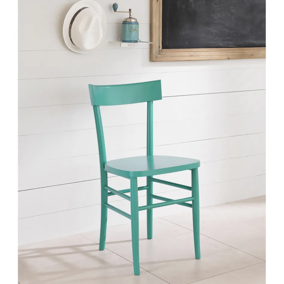 Moderne design 4-delt bøgetræ stol - Stella Viadurini