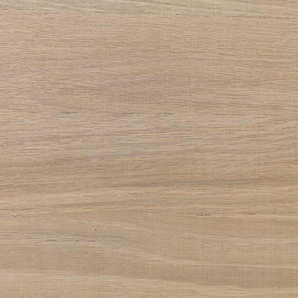 Træstol og Øko-lædersæde med italienske designknapper - Mircea Viadurini