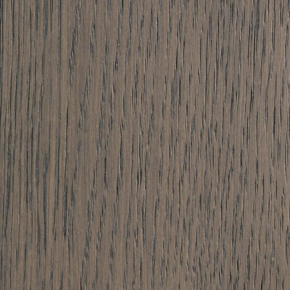 Træstol og Øko-lædersæde med italienske designknapper - Mircea Viadurini