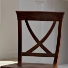 Solid Wood Stol Klassisk Design Krydset Ryglæn - Debussy Viadurini