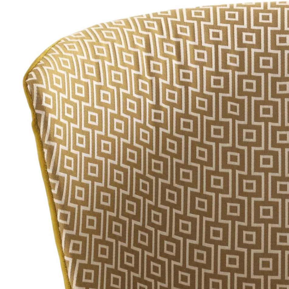 Moderne polstret massivt træstol Grilli York lavet i Italien 2 stykker Viadurini