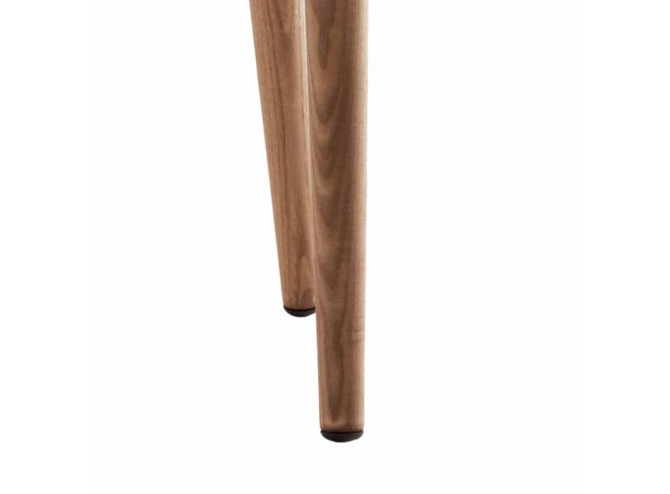 Moderne polstret massivt træstol Grilli York lavet i Italien Viadurini