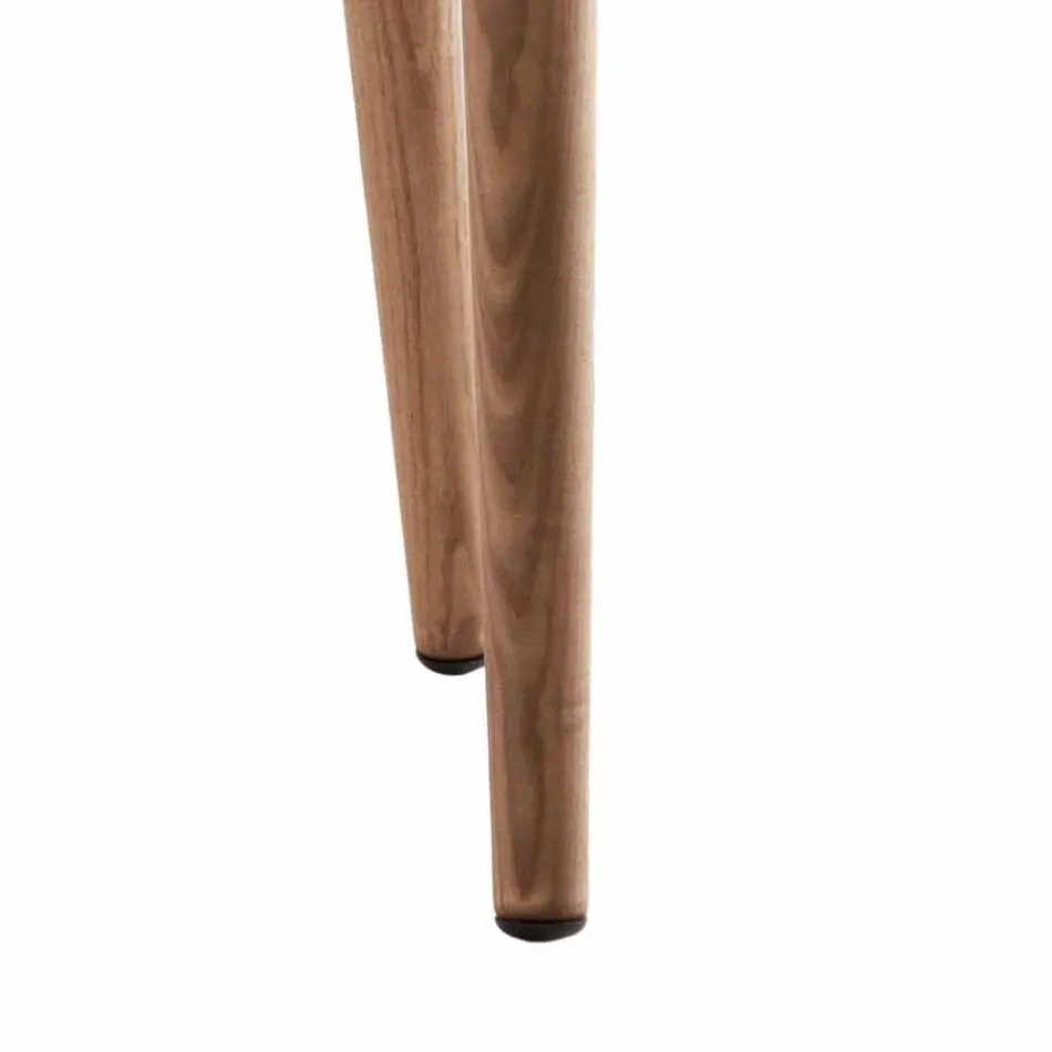 Moderne polstret massivt træstol Grilli York lavet i Italien Viadurini