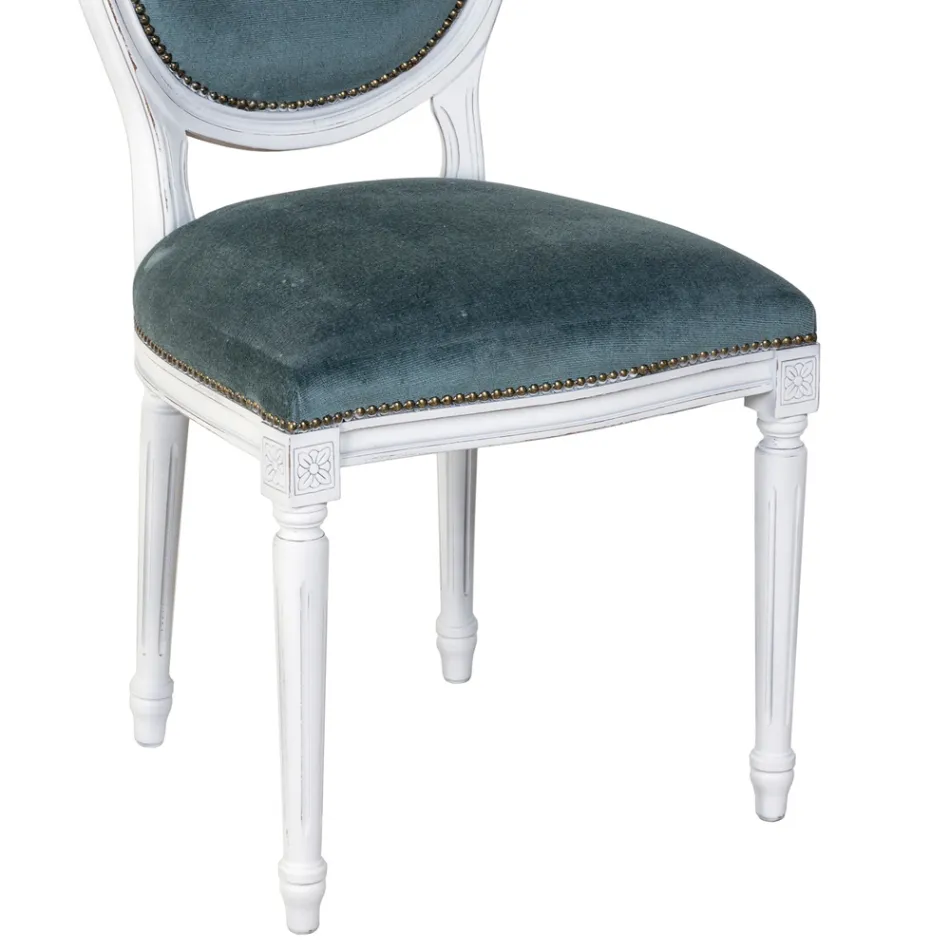 Stol i massivt bøgetræ og sæde i skumgummi Fremstillet i Italien - Lamiral Viadurini