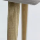 Moderne designstol Viola, øko-læder polstring og træben Viadurini