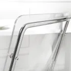 Stol i gennemsigtigt plexiglas og jern Made in Italy 2 stk - Charlotte Viadurini