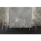 Transparent polycarbonat stol, moderne design - Yanis Viadurini