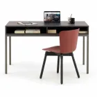 Polypropylenstol med bund af bejdset eg fremstillet i Italien, 2 stykker - Scandio Viadurini