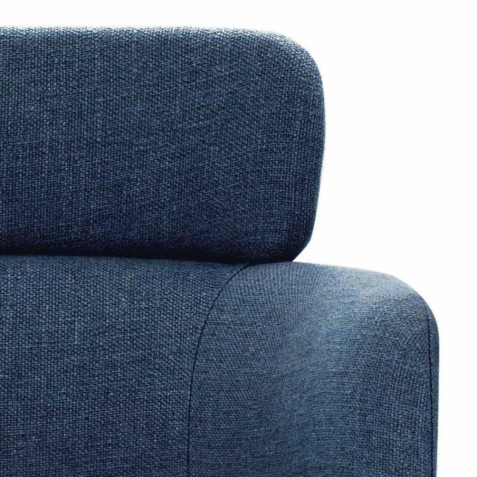 Stofstol med luksus sort metalstruktur fremstillet i Italien - kakao Viadurini