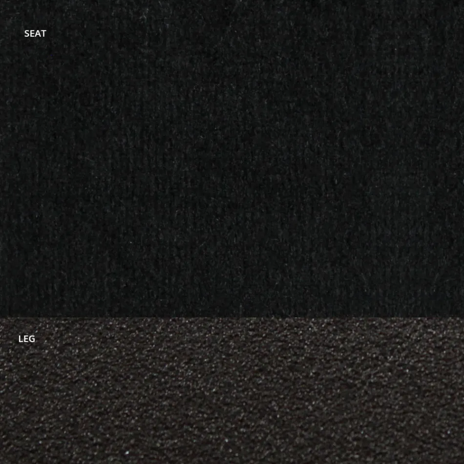 Stol i fløjl og RAL lakeret stål Made in Italy 4 stykker - Mariapina Viadurini