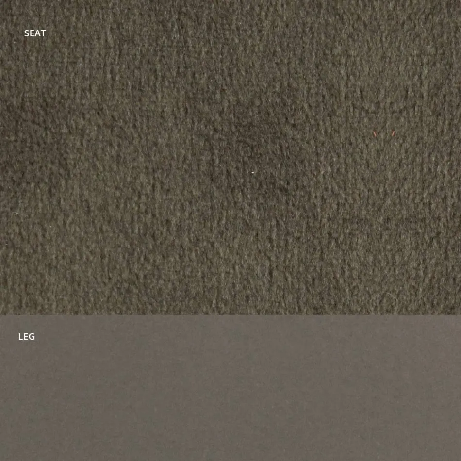 Stol i fløjl og RAL lakeret stål Made in Italy 4 stykker - Mariapina Viadurini