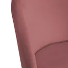 Fløjlsstol og metalramme i forskellige overflader - Penna Viadurini