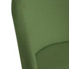 Fløjlsstol og metalramme i forskellige overflader - Penna Viadurini