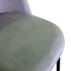 Fløjlsstol og metalramme i forskellige overflader - Penna Viadurini