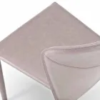 Moderne stole helt dækket af imiteret læder, Accadia, 4 stykker Viadurini