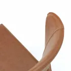 Moderne stole helt dækket af imiteret læder, Accadia, 4 stykker Viadurini