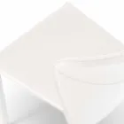 Moderne stole helt dækket af imiteret læder, Accadia, 4 stykker Viadurini