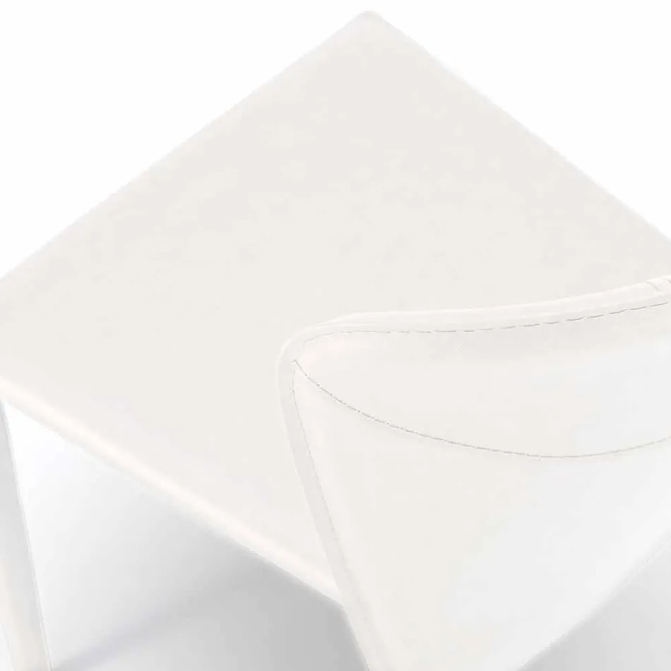 Moderne stole helt dækket af imiteret læder, Accadia, 4 stykker Viadurini