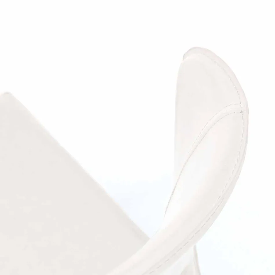 Moderne stole helt dækket af imiteret læder, Accadia, 4 stykker Viadurini