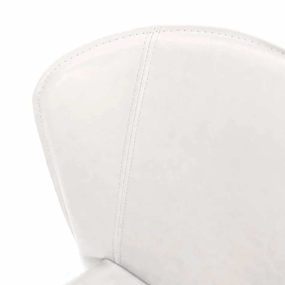 Moderne stole helt dækket af imiteret læder, Accadia, 4 stykker Viadurini