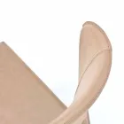 Moderne stole helt dækket af imiteret læder, Accadia, 4 stykker Viadurini