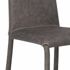 Moderne stole i imiteret læder lavet i Italien, Gazzola Viadurini