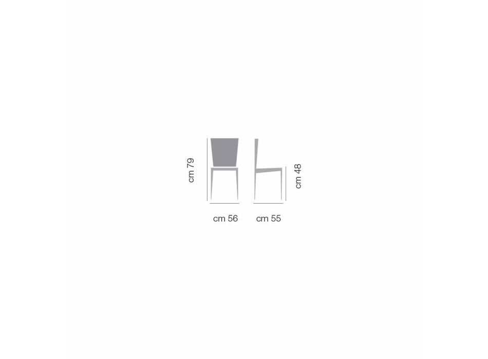 Moderne stol med ask base og stof eller læder sæde – Tagata Viadurini