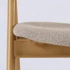 Moderne stuestol i forskellige stoffer med træskal - Wolter Viadurini