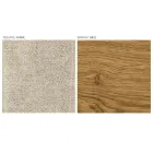 Moderne stuestol i forskellige stoffer med træskal - Wolter Viadurini