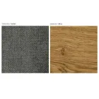 Moderne stuestol i forskellige stoffer med træskal - Wolter Viadurini