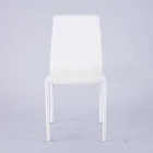 Moderne Stuestol i Økolæder og Metal Fremstillet i Italien - Reka Viadurini