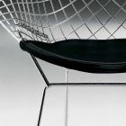 Moderne stålstol med luksus fremstillet i Italien lædersæde - Beniamino Viadurini