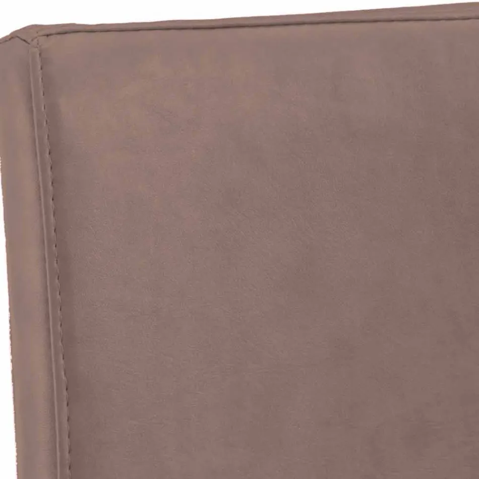 Moderne stol i læder eller imiteret læder til spisestue eller Maha køkken Viadurini