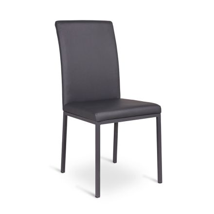 Moderne stol Emma design polstret kunstlæder 4 stykker Viadurini