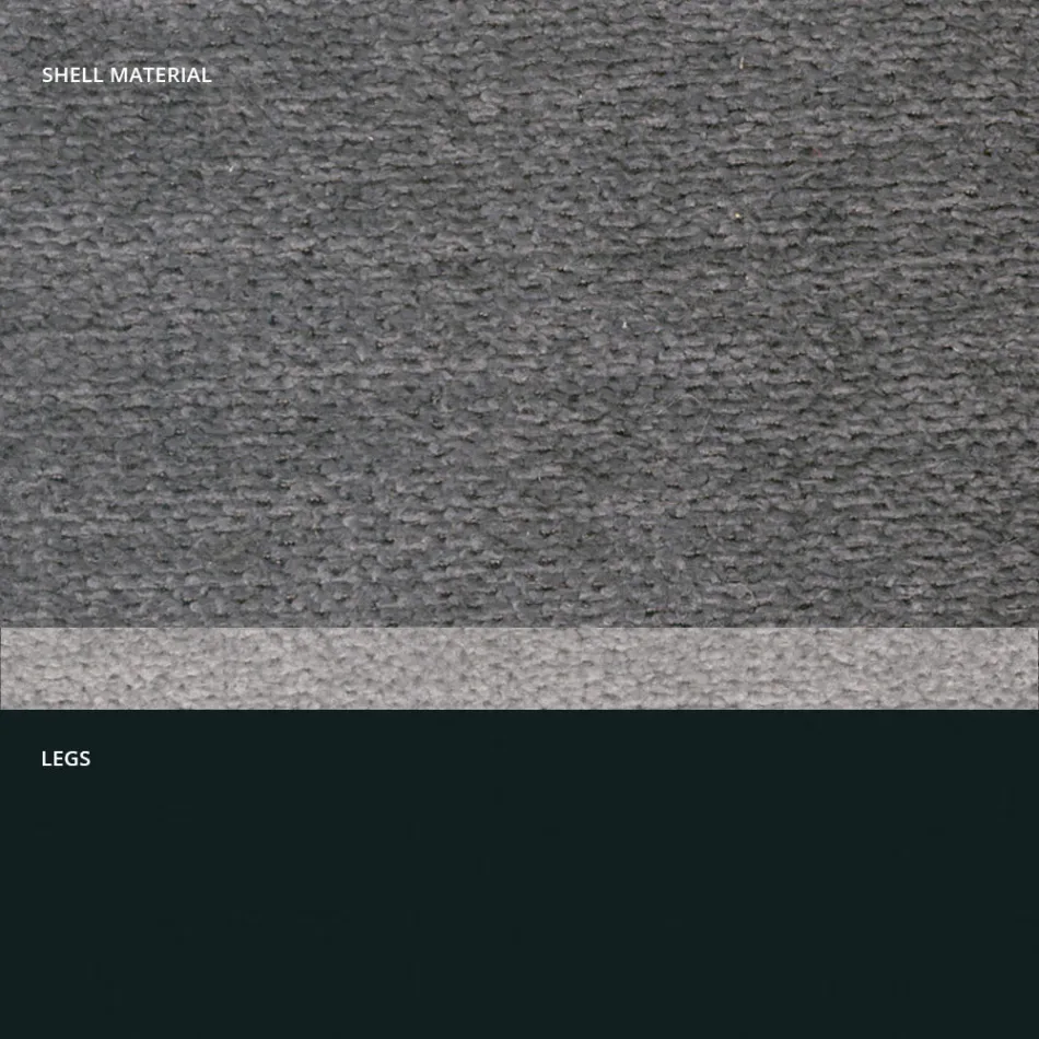 Moderne stol i stof og trekantede ben lavet i Italien, Oriella Viadurini