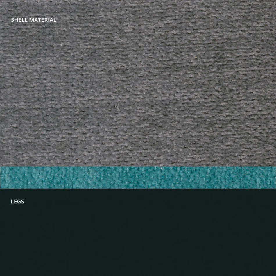 Moderne stol i stof og trekantede ben lavet i Italien, Oriella Viadurini