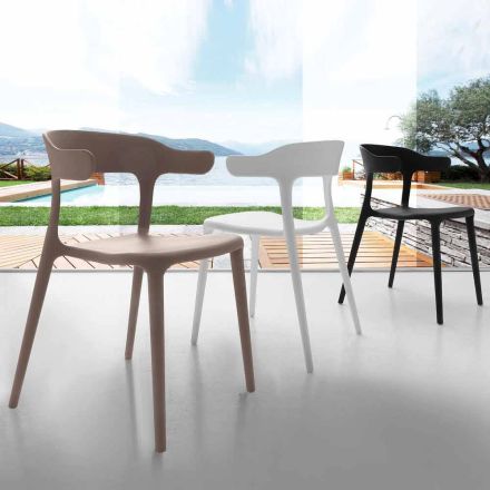Moderne stol helt i polypropylen Mirto Viadurini