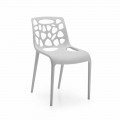 Monoblok polypropylen stol med moderne design Blandine, 4 stk