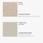 Monocoque stol i stof af forskellige finish lavet i Italien - Morgana Viadurini