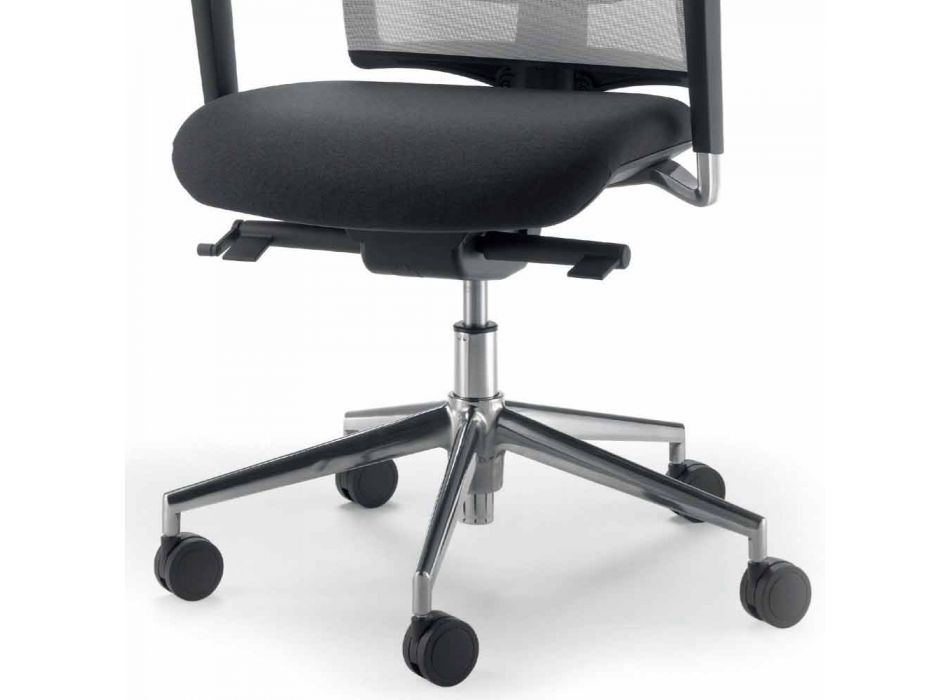 Operativ og semi-executive stol i stof produceret i Italien Mina Viadurini