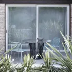 Stabelbar metalstol til udendørs Made in Italy 2 stykker - Simpelthen Viadurini