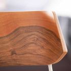 Håndlavet spisestolstol i træ og stål fremstillet i Italien - Valencia Viadurini