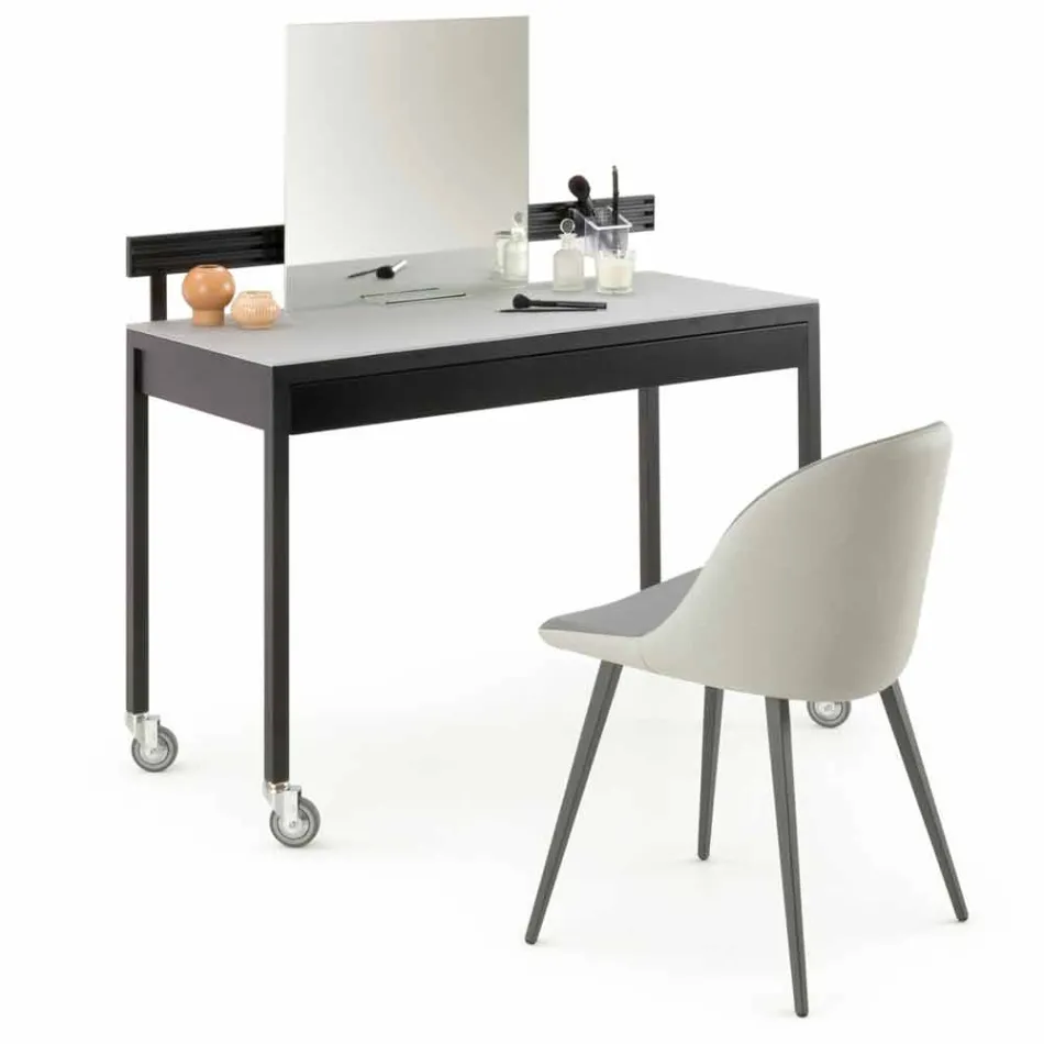 Spisestuestol med Ecoleather-sæde fremstillet i Italien, 2 stykker - Nobelio Viadurini